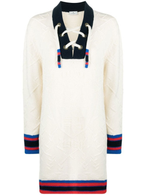 

Drawstring-neck knitted dress, ETRO Drawstring-neck knitted dress