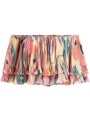 

Off-shoulder ruffled top, ETRO Off-shoulder ruffled top