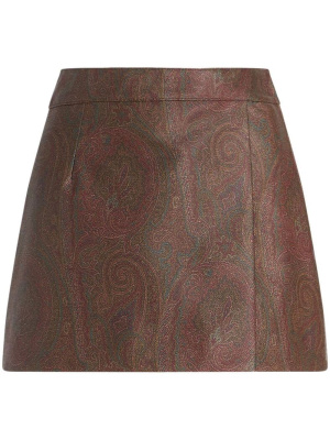 

Paisley-print mini skirt, ETRO Paisley-print mini skirt