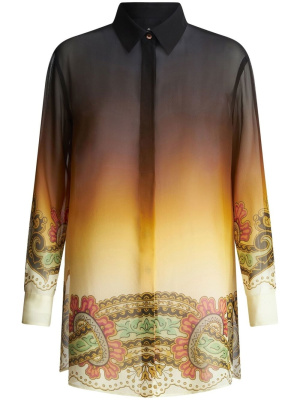 

Gradient effect mid-length shirt, ETRO Gradient effect mid-length shirt