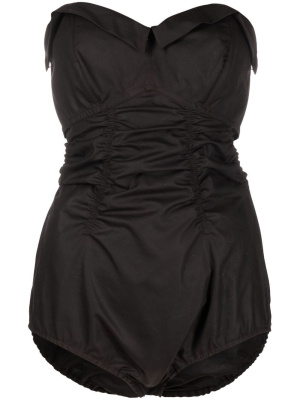 

Ruched strapless bodysuit, Maison Margiela Ruched strapless bodysuit