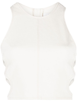 

Cut-out sleeveless cropped top, Chloé Cut-out sleeveless cropped top