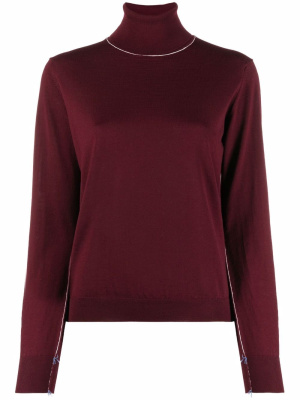 

Contrast-stitching wool jumper, Maison Margiela Contrast-stitching wool jumper