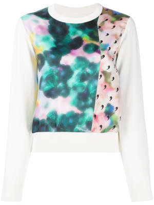 

Abstract print silk top, Maison Margiela Abstract print silk top