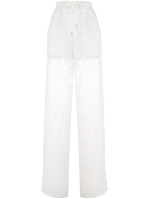 

Straight-leg mesh track pants, Maison Margiela Straight-leg mesh track pants
