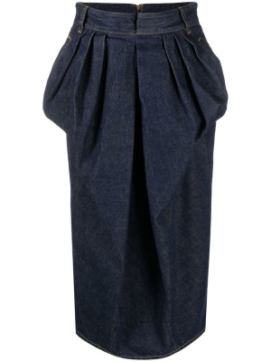 

High-waisted denim skirt, Maison Margiela High-waisted denim skirt