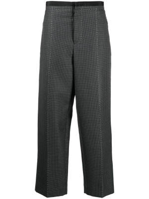 

Wool check straight trousers, Maison Margiela Wool check straight trousers