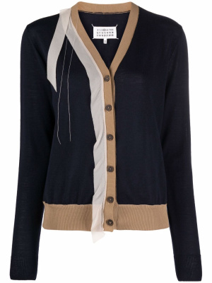 

Deconstructed V-neck cardigan, Maison Margiela Deconstructed V-neck cardigan