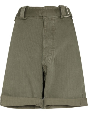 

Belted-waist cotton shorts, Maison Margiela Belted-waist cotton shorts