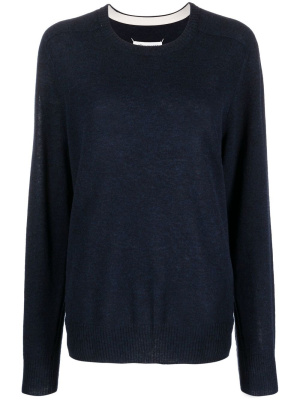 

Wool-blend crew-neck jumper, Maison Margiela Wool-blend crew-neck jumper