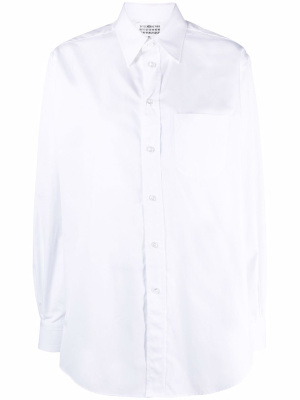 

Long-sleeve plain organic cotton shirt, Maison Margiela Long-sleeve plain organic cotton shirt