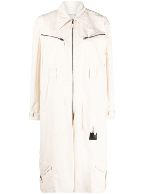

Pocket-detail knee-length playsuit, Maison Margiela Pocket-detail knee-length playsuit