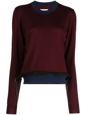 

Work-In-Progress wool blend jumper, Maison Margiela Work-In-Progress wool blend jumper