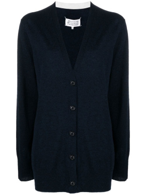 

V-neck long-sleeve cardigan, Maison Margiela V-neck long-sleeve cardigan