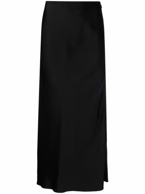 

Draped satin-effect midi skirt, Maison Margiela Draped satin-effect midi skirt