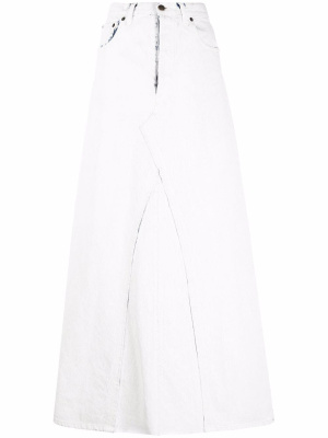 

High-waisted denim maxi skirt, Maison Margiela High-waisted denim maxi skirt