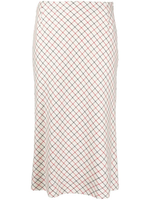 

Check-pattern mid-length skirt, Maison Margiela Check-pattern mid-length skirt