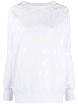 

Tape print sweatshirt, Maison Margiela Tape print sweatshirt