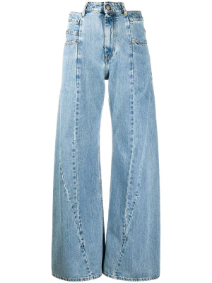 

Décortiqué wide-leg jeans, Maison Margiela Décortiqué wide-leg jeans