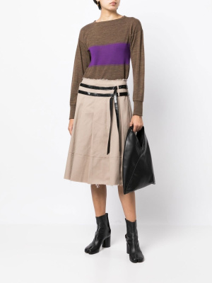 

Panelled round-neck jumper, Maison Margiela Panelled round-neck jumper