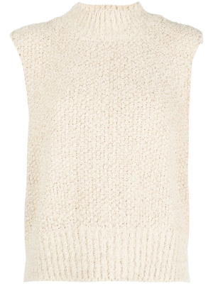 

Sleeveless chunky-knit jumper vest, Maison Margiela Sleeveless chunky-knit jumper vest