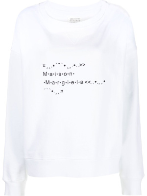 

Logo-print sweatshirt, Maison Margiela Logo-print sweatshirt