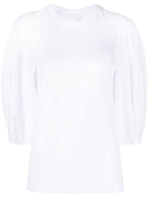 

Embroidered-logo round-neck T-shirt, Chloé Embroidered-logo round-neck T-shirt