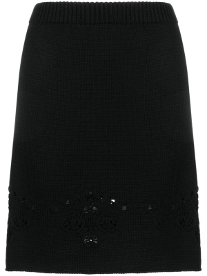 

Pointelle-knit wool miniskirt, Chloé Pointelle-knit wool miniskirt