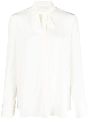 

Tie-strap silk shirt, Chloé Tie-strap silk shirt