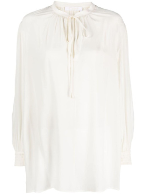 

Lavallière-neck silk blouse, Chloé Lavallière-neck silk blouse