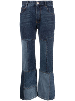 

Patchwork cropped flared jeans, Chloé Patchwork cropped flared jeans