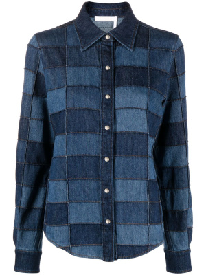 

Patchwork denim shirt, Chloé Patchwork denim shirt