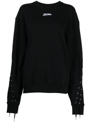 

Lace-up cotton sweatshirt, Jean Paul Gaultier Lace-up cotton sweatshirt