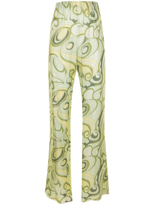 

Hippie-print silk trousers, Raf Simons Hippie-print silk trousers