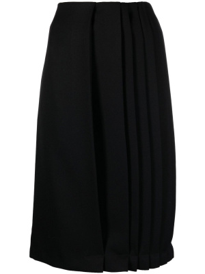 

Asymmetrical plissé-effect skirt, Raf Simons Asymmetrical plissé-effect skirt