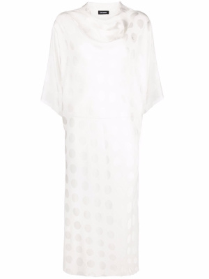 

Polka dot-print midi dress, Raf Simons Polka dot-print midi dress