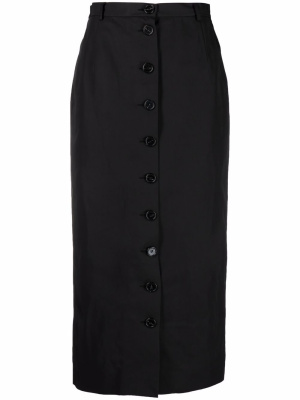 

Button-front mid-length pencil skirt, Raf Simons Button-front mid-length pencil skirt