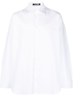 

Mesh-detail cotton shirt, Raf Simons Mesh-detail cotton shirt