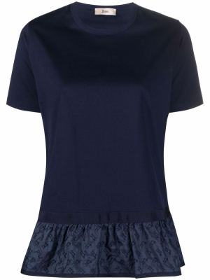 

Ruffled-hem T-shirt, Herno Ruffled-hem T-shirt