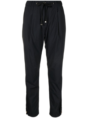 

Logo-plaque drawstring tapered trousers, Herno Logo-plaque drawstring tapered trousers