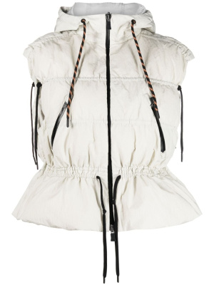 

Hooded peplum down jacket, Herno Hooded peplum down jacket