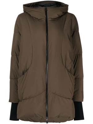 

Hooded zip-up puffer jacket, Herno Hooded zip-up puffer jacket