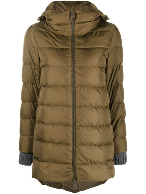 

Hooded feather-down coat, Herno Hooded feather-down coat