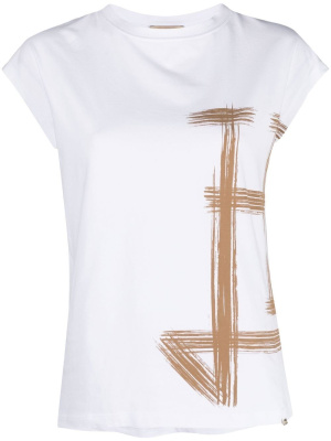 

Logo-print sleeveless top, Herno Logo-print sleeveless top