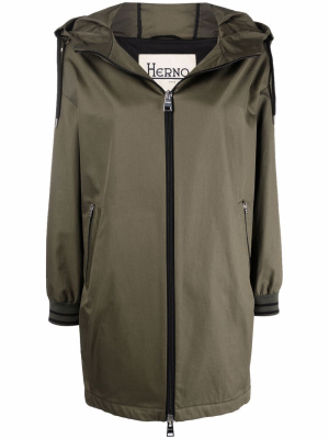 

Zip-up hooded raincoat, Herno Zip-up hooded raincoat