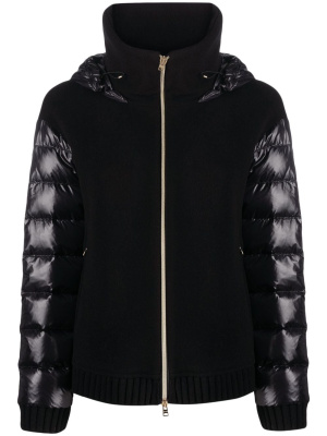 

Padded-sleeve hooded jacket, Herno Padded-sleeve hooded jacket