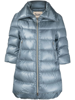

Cleofe cropped-sleeve jacket, Herno Cleofe cropped-sleeve jacket