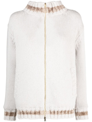 

Striped wool cardigan, Herno Striped wool cardigan