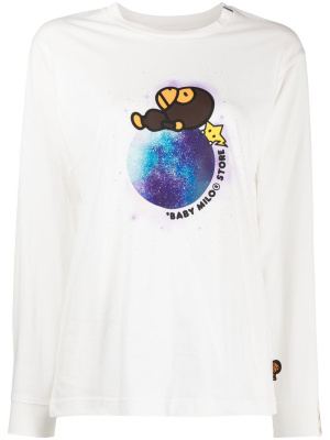 

Baby Milo galaxy-print T-shirt, *BABY MILO® STORE BY *A BATHING APE® Baby Milo galaxy-print T-shirt