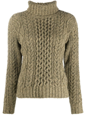 

Cable-knit roll-neck jumper, Ralph Lauren RRL Cable-knit roll-neck jumper